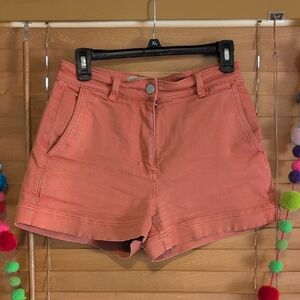 Everlane High Waist Coral Shorts
